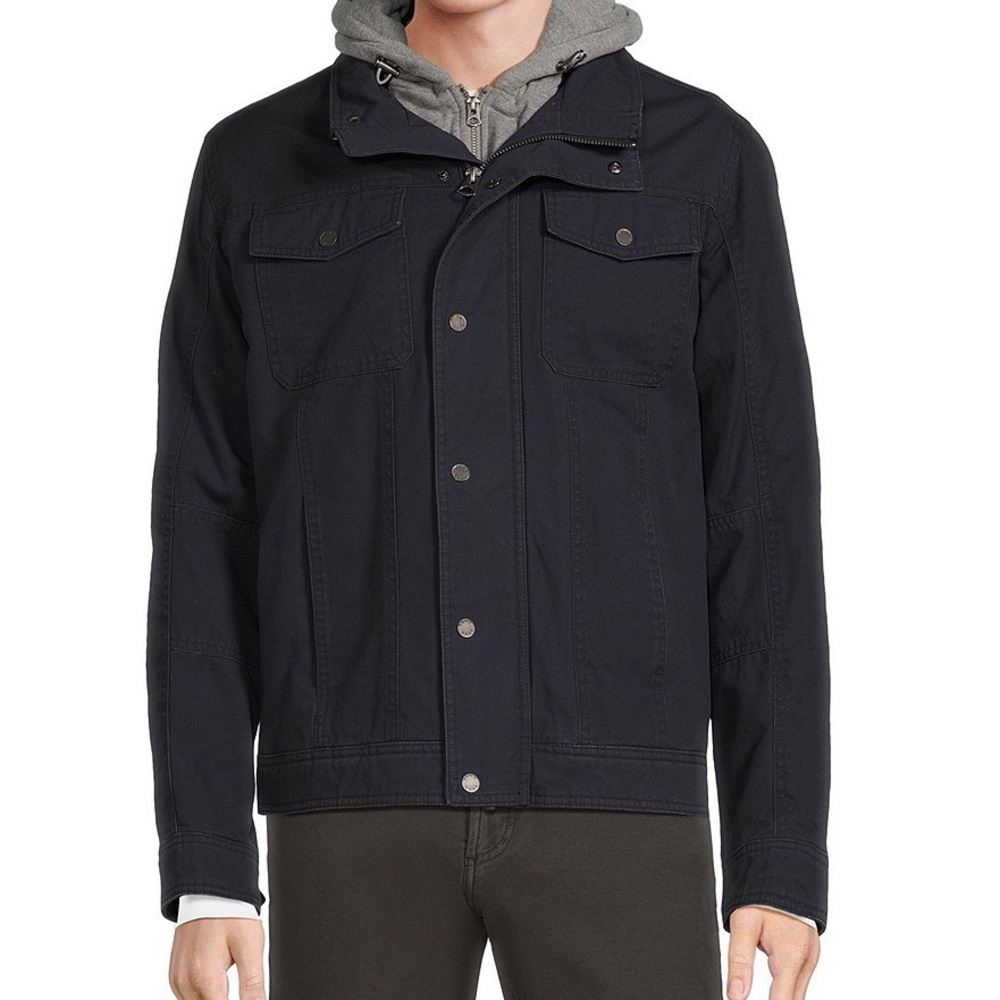 Rowm Washed Cotton Hooded Hipster Jacket